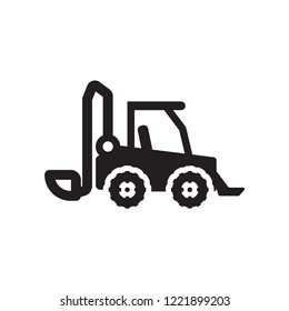 Skid Loader Icon. Trendy Skid Loader Logo Concept On White Background From Industry Collection. Suitable For Use On Web Apps, Mobile Apps And Print Media.