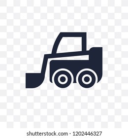 skid loader transparent icon. skid loader symbol design from Industry collection. Simple element vector illustration on transparent background.