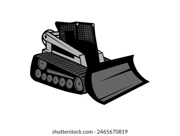 Skid Steer Bucket Design Illustration vector eps format , suitable for your design needs, logo, illustration, animation, etc.
