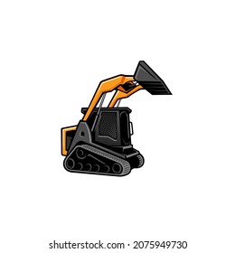 skid steer loader - construction equipment vector isolated