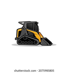 skid steer loader - construction equipment vector isolated