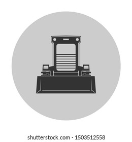 Skid steer loader icon isolated on background