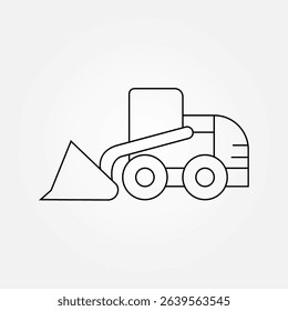 skid steer loader icon symbol illustration vector eps10 logo template