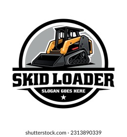 Skidsteer, Loader-Logo-Vektorgrafik.