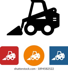 Skid Steer Loader Vector Icon