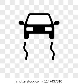 Skidding Car vector icon on transparent background, Skidding Car icon