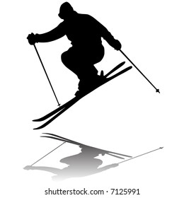 the skier