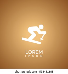 skier icon design