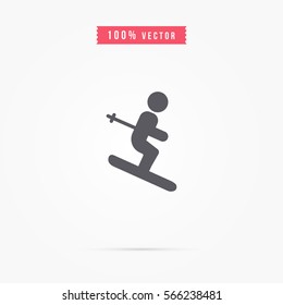 skier icon design