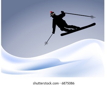 skier isolated