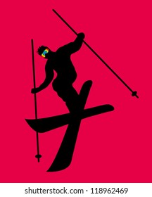 skier line