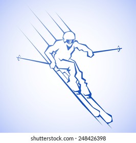 skier silhouette