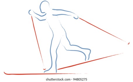 skier skiing