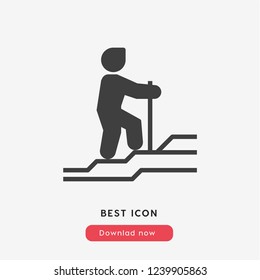 skier skiing icon vector