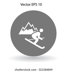 Skier vector illustration