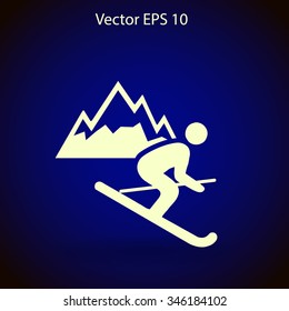 Skier vector illustration