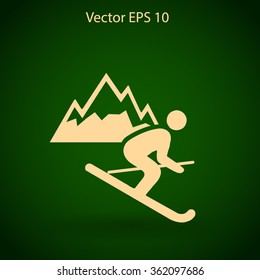 Skier vector illustration