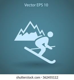 Skier vector illustration