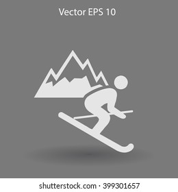 Skier vector illustration