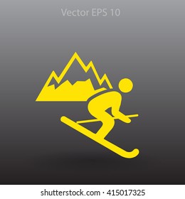 Skier vector illustration