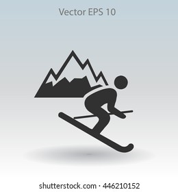 Skier vector illustration