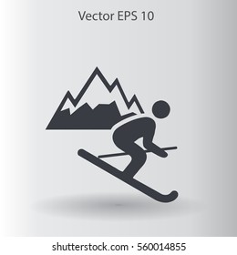 Skier vector illustration