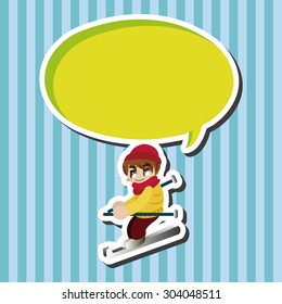 Skiers theme elements