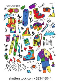 Skiing collection, sketch for your design