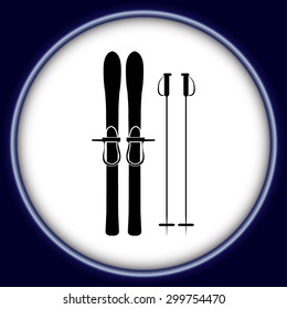 Skiing gear set - assortment of skiing equipment