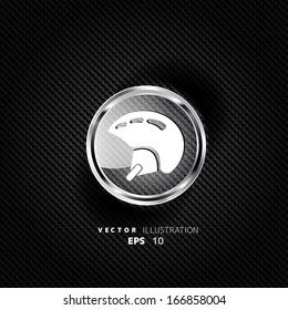 Skiing helmet icon