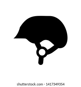 Skiing helmet icon. Simple winter games icon. Can be used as web element, playing design icon on white background - Vector