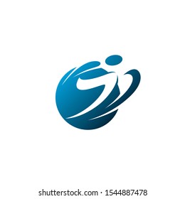 Skiing icon - isolated vector illustration