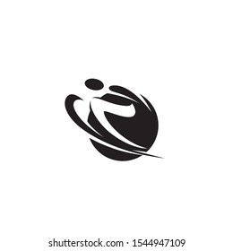 Skiing icon - isolated vector illustration