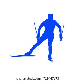 skiing icon vector