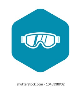 Skiing mask icon in simple style isolated vector illustration