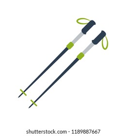 Skiing poles flat icon. You can be used skiing poles icon for several purposes like: websites, print templates, presentation templates, promotional materials, web and mobile phone apps.