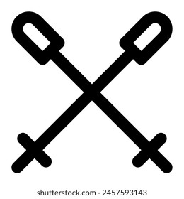 Skiing Poles icon for web, app, infographic, etc