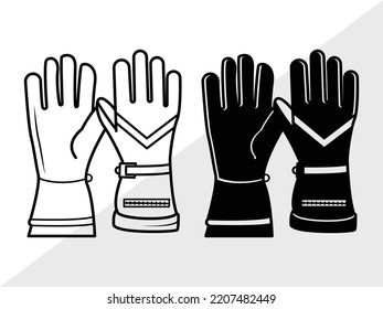 Skiing SVG Printable Vector Illustration