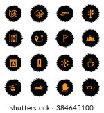 Skiing  vector icons for web sites and user interface