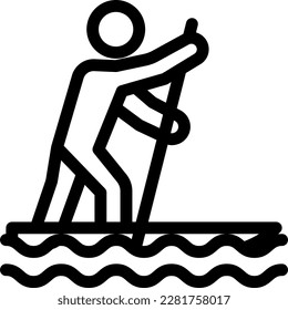 ilustración del vector de esquí en un fondo transparente. Símbolos de calidad superior. Iconos vectoriales de línea delgada para el diseño de conceptos y gráficos.