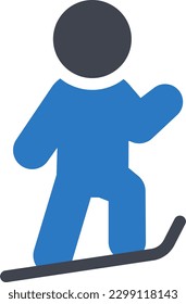 skiing Vector illustration on a transparent background. Premium quality symmbols. Glyphs vector icons for concept and graphic design.