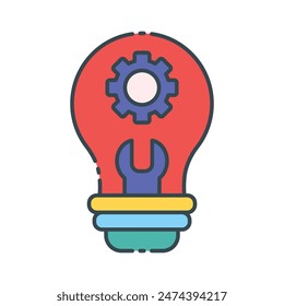 Icono de Habilidad 2 Ilustración vectorial de estilo de contorno de color