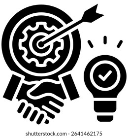 Skill Acquisition Icon Glyph Vector Illustration