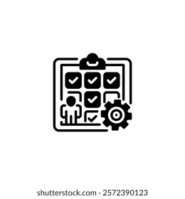 Skill Assessment line icon. Universal creative premium symbol. Vector sign icon logo template. Vector illustration