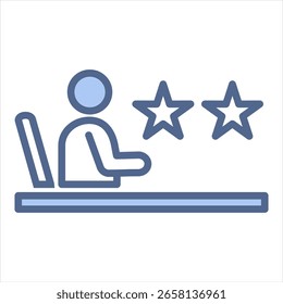 Ilustración vectorial Skill Blue Icon