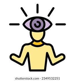 Skill care icon outline vector. Spa outside. Step mind color flat