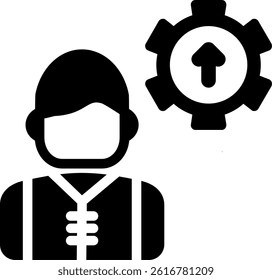 Skill Development Glyph Vector Icon Design