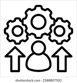 Skill Development Icon Element For Design