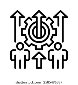 Skill Development line icon. Universal creative premium symbol. Vector sign icon logo template. Vector illustration