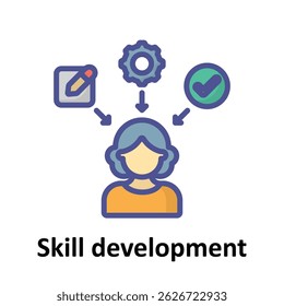 Skill development Vector icon which can easily modify or edit 
